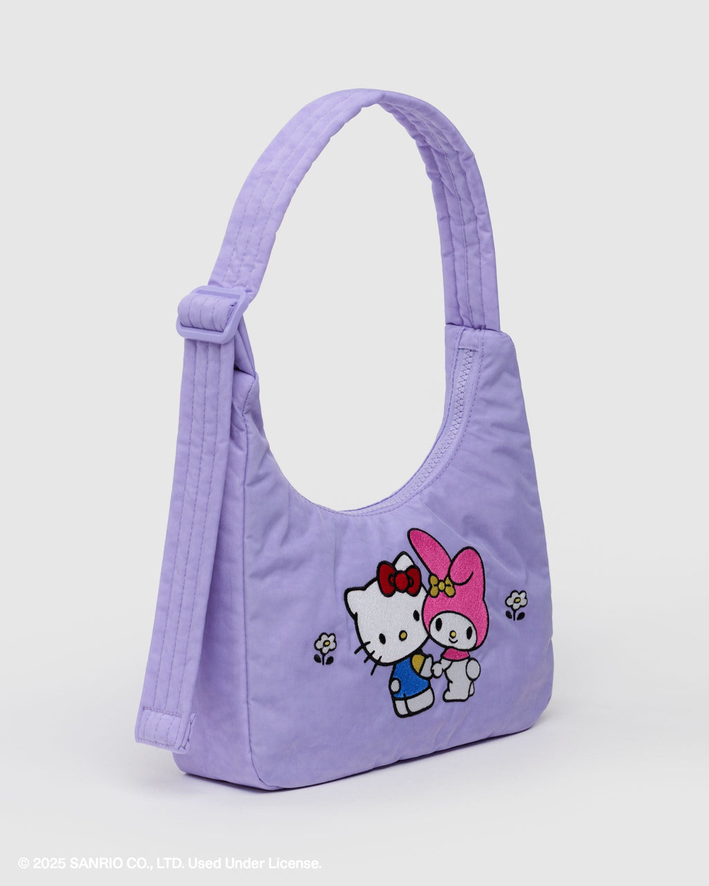 Mini Nylon Shoulder Bag - Embroidered Hello Kitty & My Melody